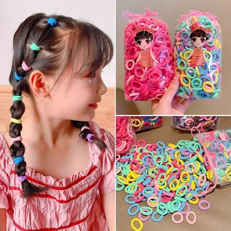 200-1000pcs ColorPop Hair Ties