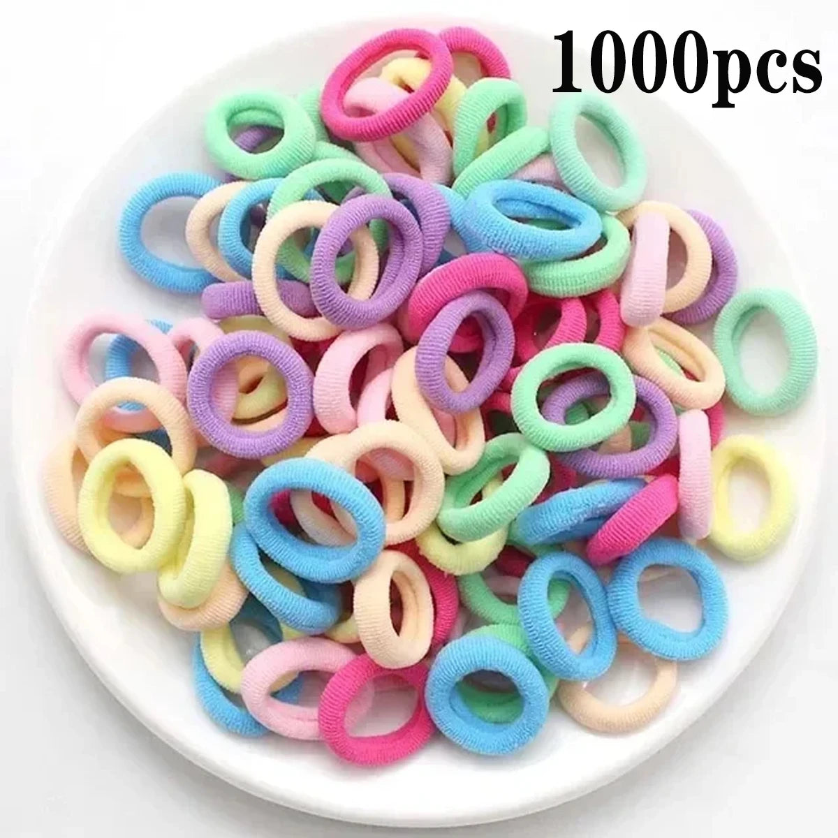 200-1000pcs ColorPop Hair Ties