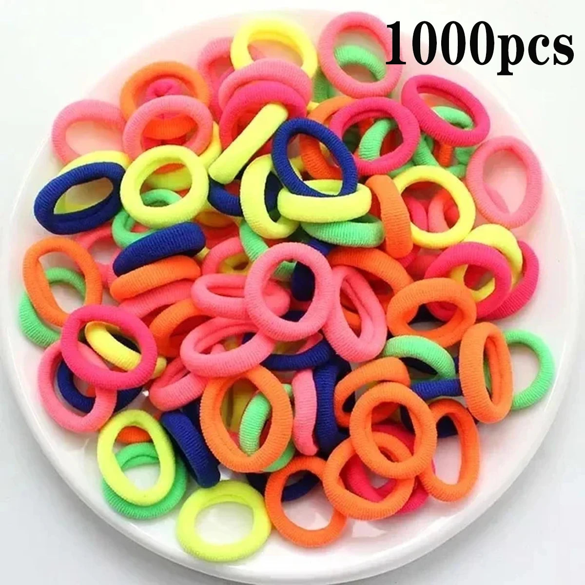 200-1000pcs ColorPop Hair Ties
